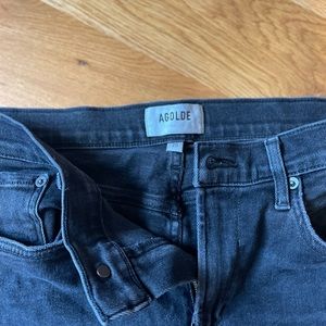 Agolde high rise; skinny jeans